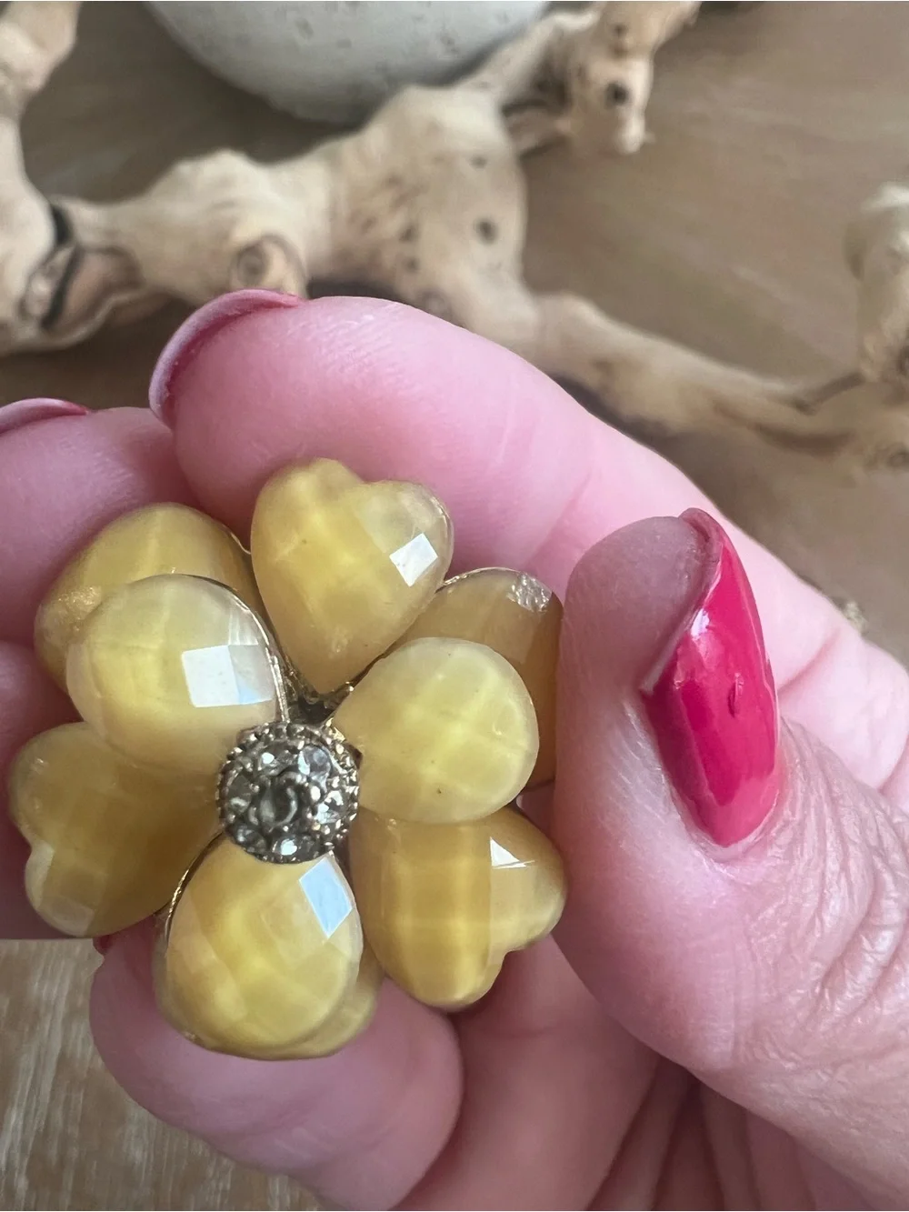 Yellow Flower Statement Ring - Women Jewelry